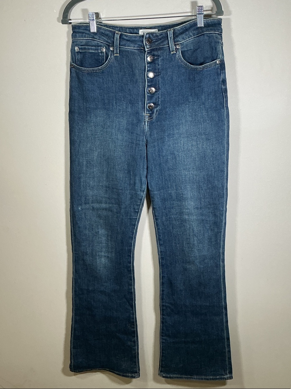 Pistola High Rise Button Fly Bootcut Jeans Size 30 Medium Wash